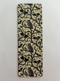 Spooky Owls and Bats Faux Leather Bookmark