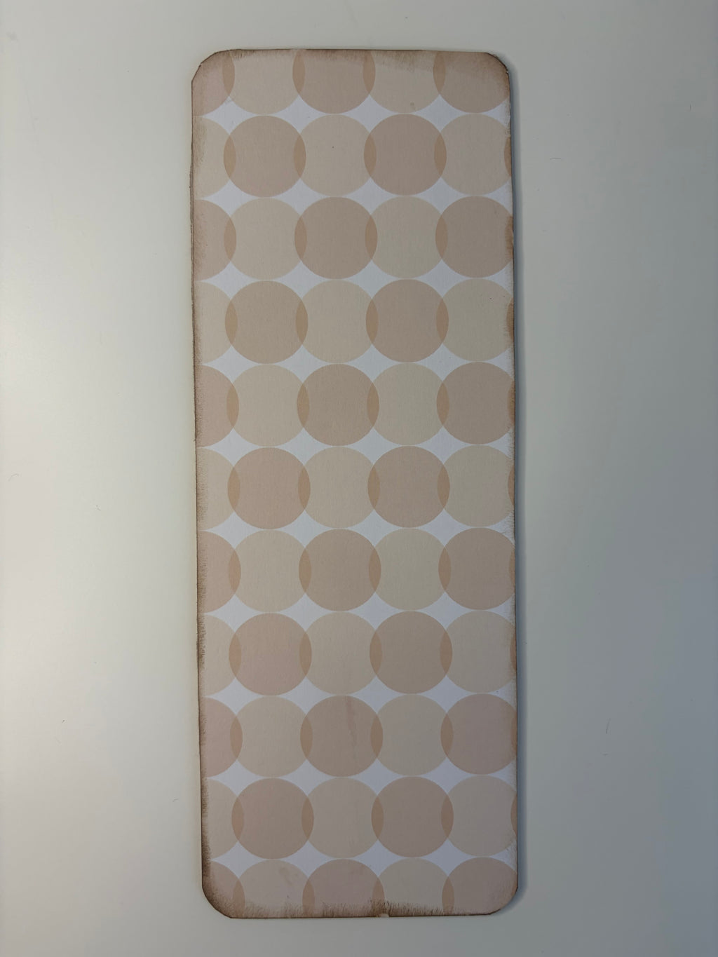 Beige Flower Design with Dotted Backing