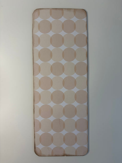 Beige Flower Design with Dotted Backing